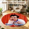 Round Rug Custom NameHarry Styles Pattern Non Slip Carpet Home Floor Decor