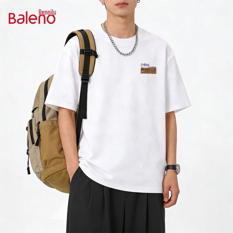 Baleno Men's Loose Fit Cotton Short Sleeve T-Shirt