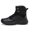 Fashion 2024 New High Top Leather Outdoor Men's Boots Breathable Desert Combat Work Ankle Outdoor Anti Slip Hiking Boots