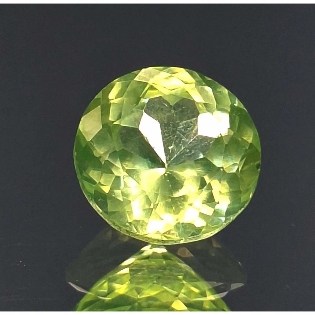 Natürlicher Peridot Hellgrün 7-9 Karat Rundschliff Zertifiziert Schöner Loser Edelstein