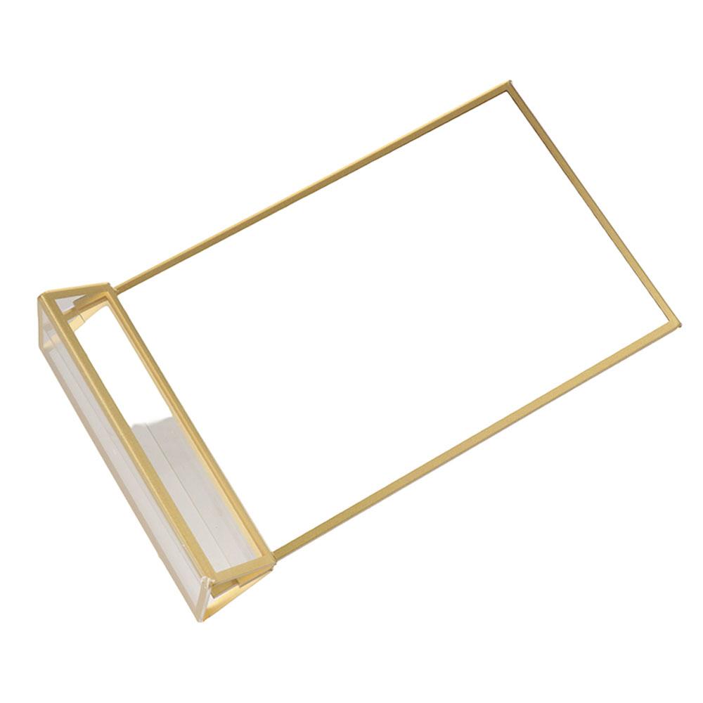 With Base Acrylic Golden Sign Holder DIY Menu Card Rack Label Holder Party Wedding Decorations