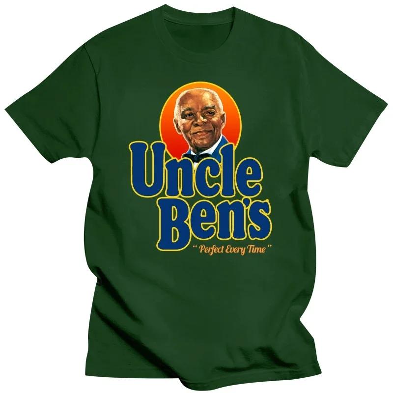 100% Cotton tshirt hombre Printing Short Remember Uncle Ben Rice Food Cooking T-Shirt men clothing  oversized t shirt  harajuku