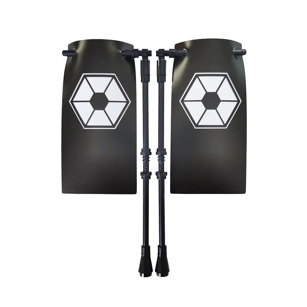 Klocki Budowanie Flag Miasta-Państwa Średniowieczne Postać Wojskowa Flaga Broń Starożytne Święte Cesarstwo Rzymskie Jerozolima Rycerz Świętego Łazarza Legion Zabawka