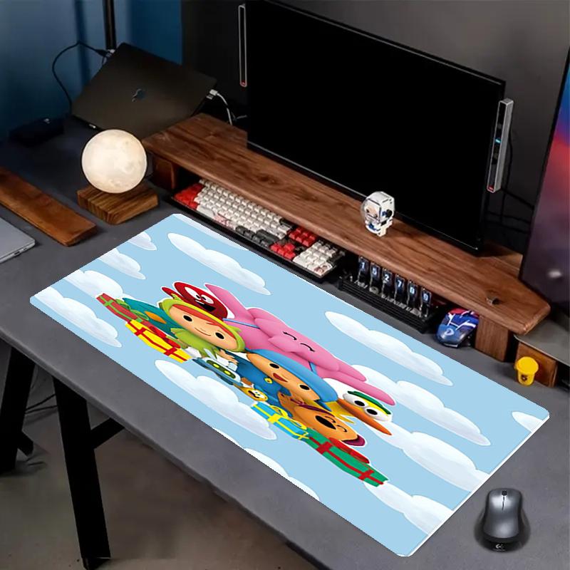Pocoyo Theme Mouse Pad, Non Slip Rubber Base, Multifunctional Office & Home Decor, Perfect for Workspace Personalization.