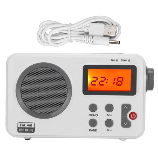 

ЖК-радио Портативный AM FM Сабвуфер HIFI Радио Поддержка Дисплей Частота Часы с Функция Подсветки