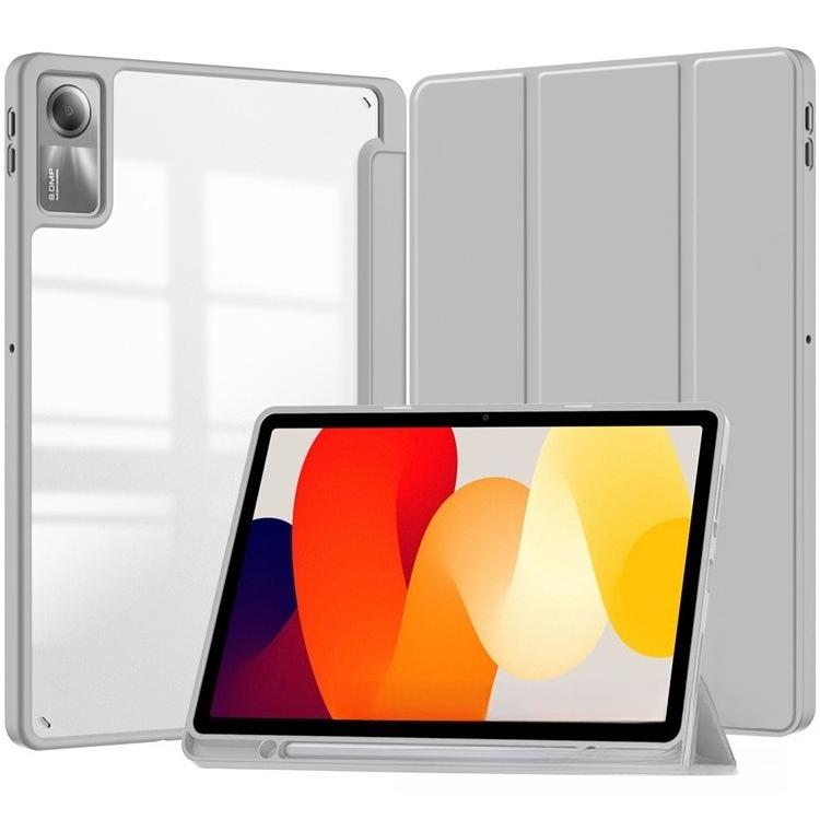 Kompatibilní s lenovo xiaoxin Pad 2024 TB331 Tab M11 TB330 Pouzdro na tablet Akrylové Průhledné Skládací Odolné proti pádu Kožený kryt