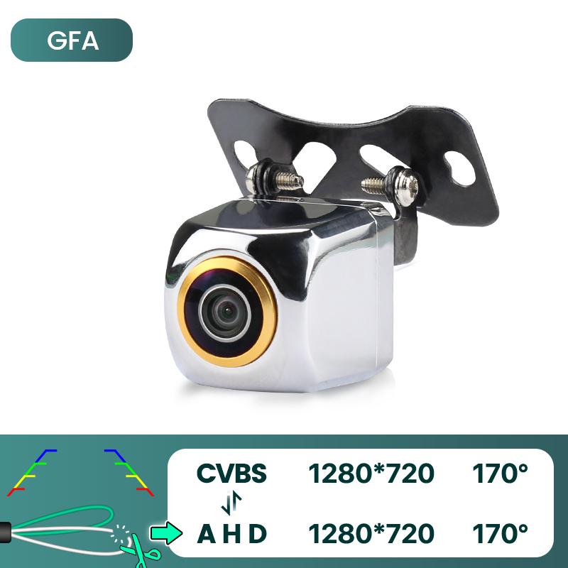 

GreenYi 1080P HD 170° Автомобильная камера заднего вида для ночного видения, камера заднего хода AHD 4-контактная, автомобильная хромированная камера для парковки