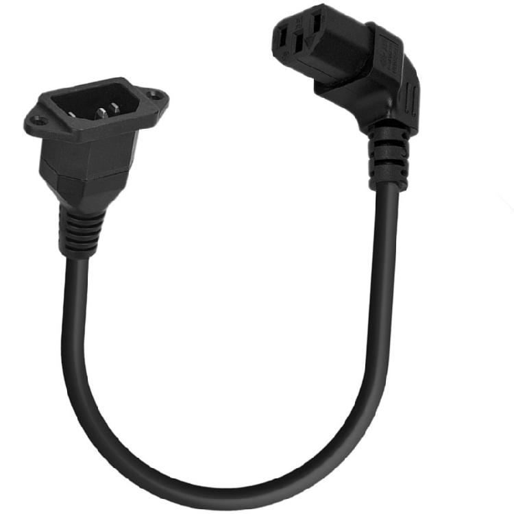 90 Degree  Up/Down/Left/Right Angled IEC 320 C13 Female to C14 Male Power Supply Extension Cord for Monitors Computers