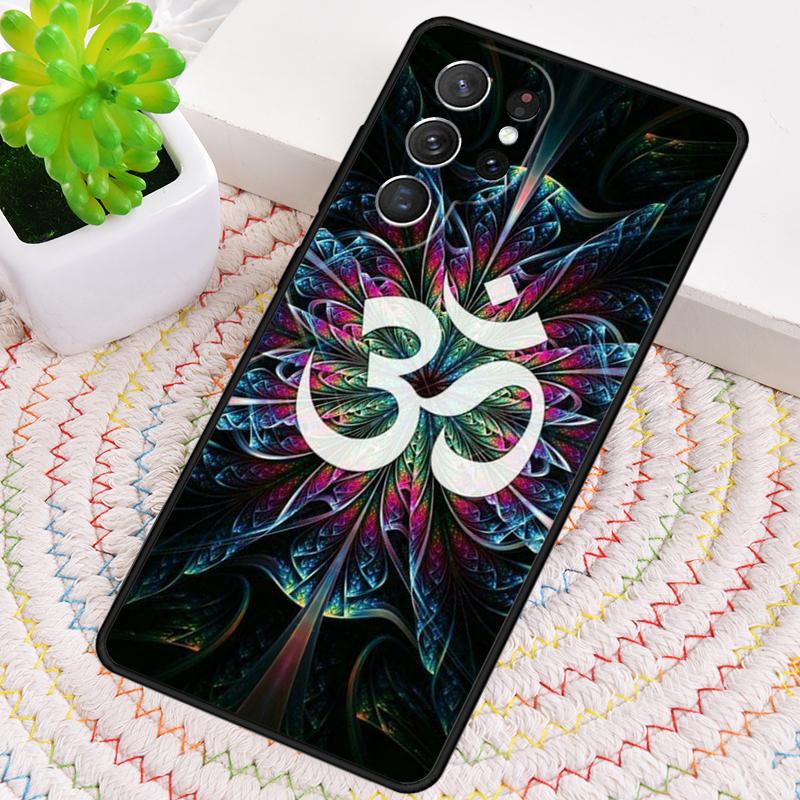 Aum om Namaste Symbol Zen soft Phone Case for Samsung Galaxy note 10 pro S26 Ultra S23 S24 FE S25 S21 S22 PLUS shockproof Cover