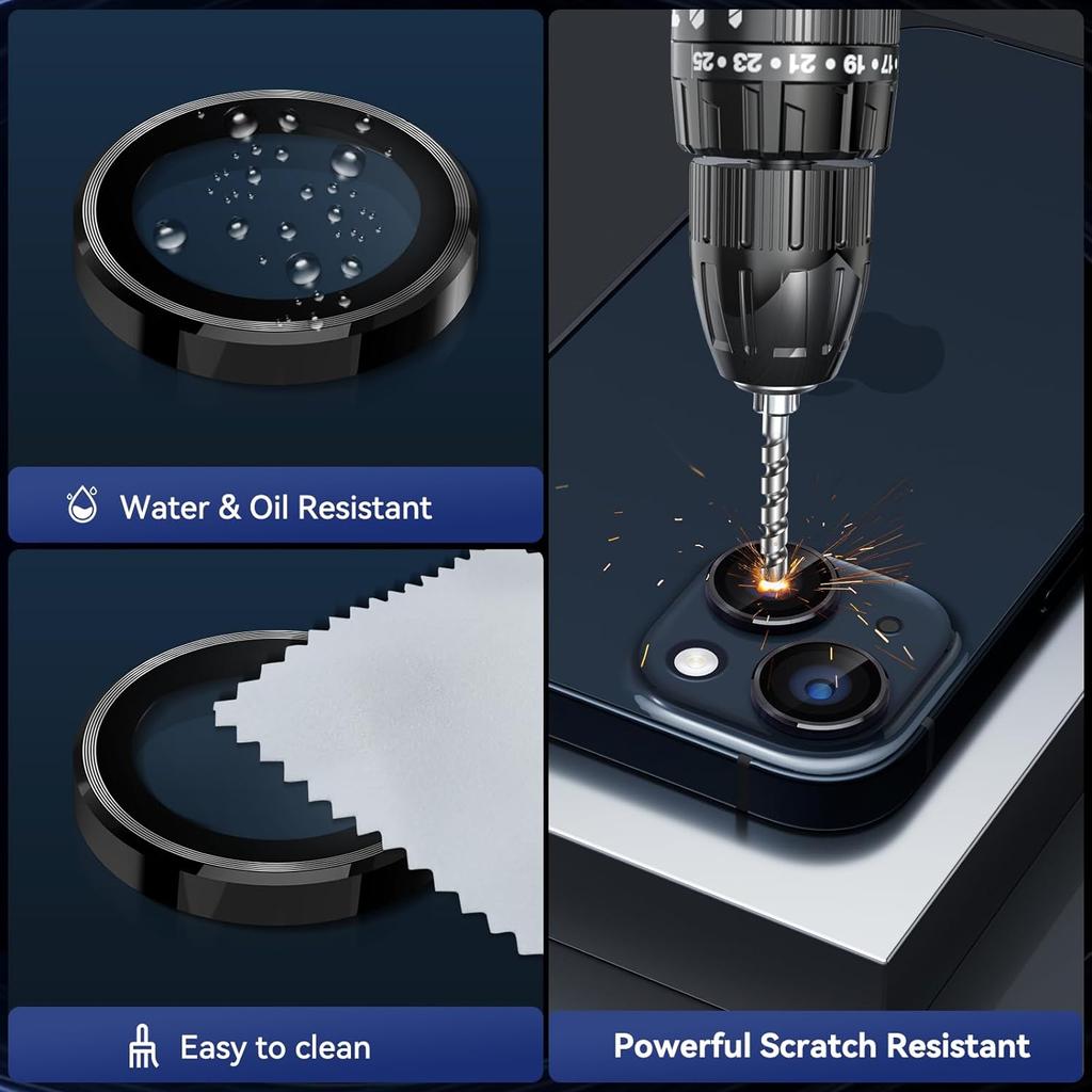 Camera Lens Screen Protector Tempered Glass Cover for Iphone 15 Pro Max 14 Plus 13 Mini 12 11 15Pro 14Pro Protective Ring Protection Phone Accessories