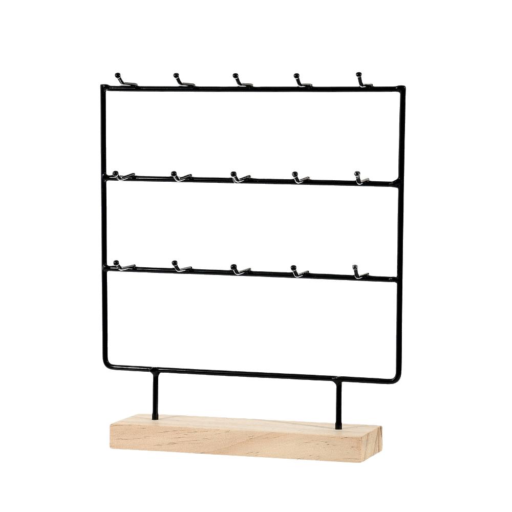 3/4 Tiers Earrings Display Stand Gold Black Necklace Bracelet Organizer  Retail Counter