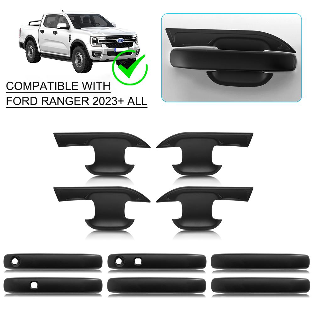 

Для Ford Ranger Raptor 2024 T9 Wildtrak XLS Накладка на дверную ручку Внутренняя накладка Защитный комплект для Ford Ranger Автомобильные аксессуары для стайлинга 1 set