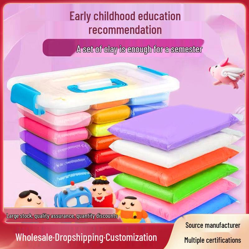 36 Colors Super Light Play Dough & 24 Colors Space Clay - DIY Modeling Clay Toys for Kids