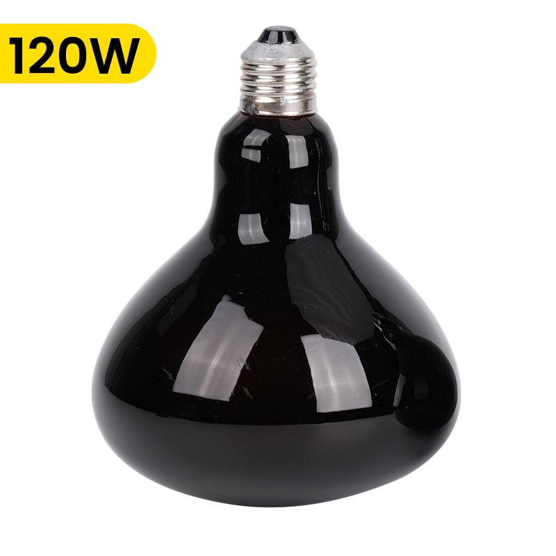 

E27 Reptile Heating Bulb Warmer Heat Lamp 70W/120W Black Infrared for Snake Lizard Reptiles Amphibians Heating Lamp
