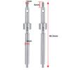 YEAHRUN 2PCS Steel CVD Front Axle Drive Shaft 48.5/52.5mm for 1:24 RC Crawler Car Axial SCX24 All Series Upgraded Parts