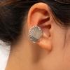 Gold earrings, new alloy jewelry, niche light luxury starfish earrings, women's earbone clips.