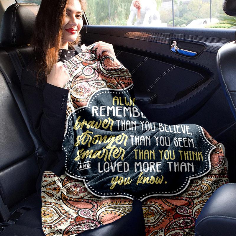1pc Always Remember Blanket Soft and Cozy Home Decor Gift for , for All Seasons, Living Room .G007
