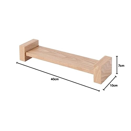 Doshisha Wall Shelf, H-Shaped, 40cm Wide, Attaches with Pins for Safe Installation, Perfect for Rental Properties, Won't Damage Walls, Stylish Wall-Mo