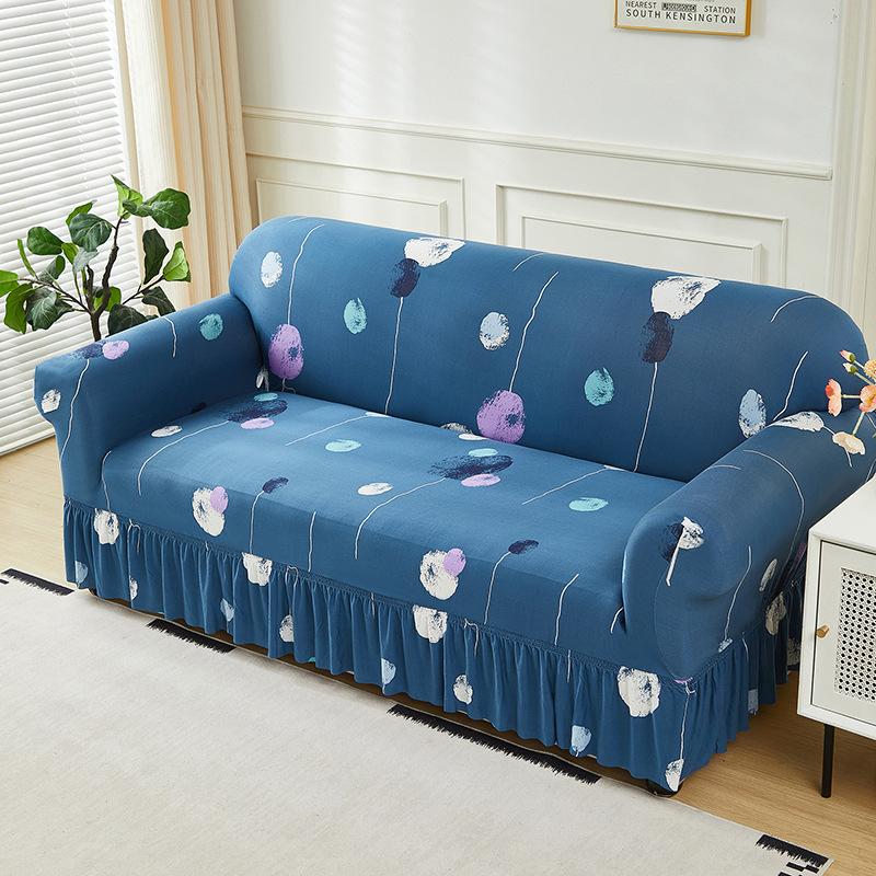 Elastic Sofa Cover All-Inclusive Cover Nordic Style Sofa Cover Non-Slip Fabric Skirt Sofa Cover