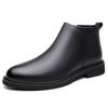 Fashion Brand Men's Chelsea Boots Oxford Business Work Shoes Genuine Leather Handmade Boot Shoes For Formal Dress Wedding Business Party