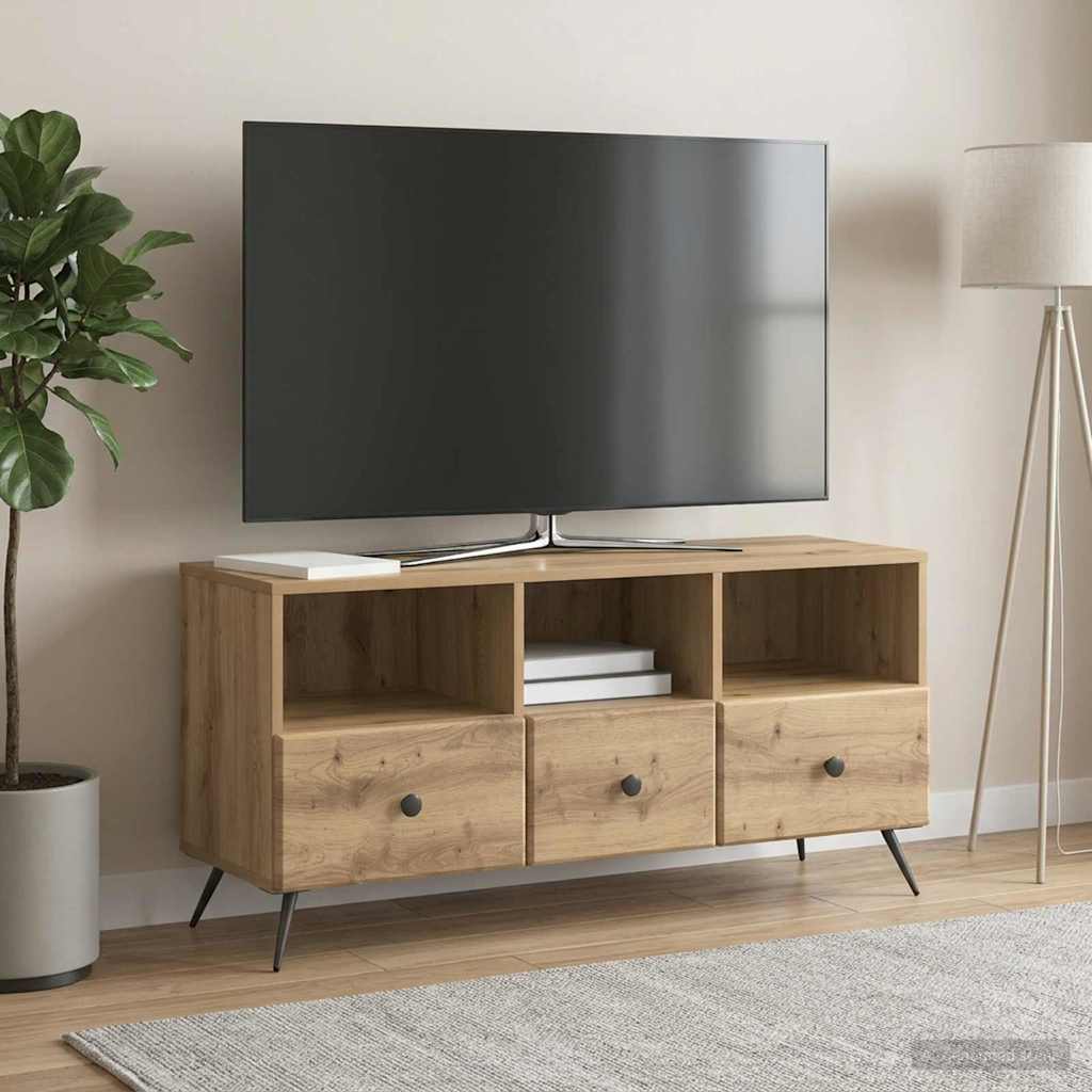 TV Stand Artisan Oak 102 x 34.5 x 50 cm Particleboard