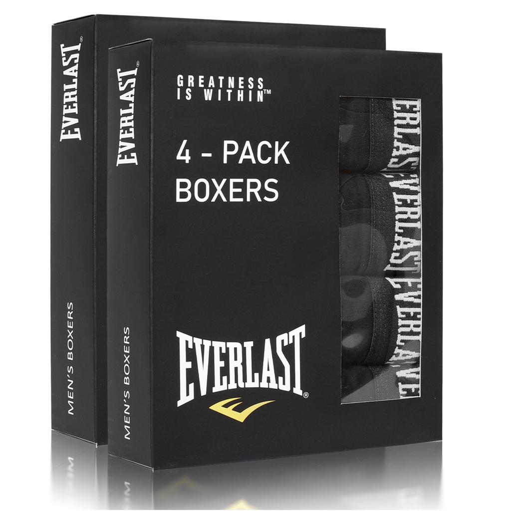 Everlast Bokserki Majtki Męskie Bm400 Bawełniane Czarne 8 Sztuk Rozmiar Xl