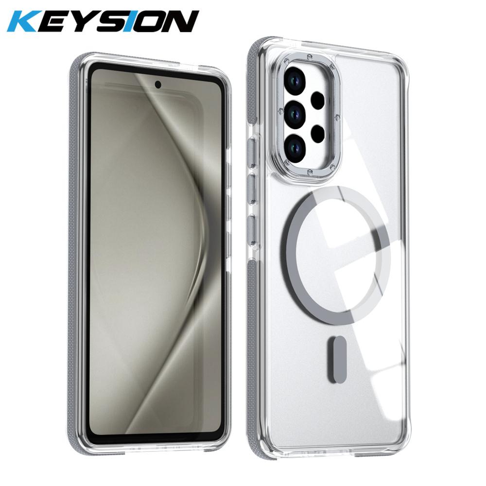 KEYSION Husă Magnetică Transparentă HD pentru MagSafe pentru Samsung A53 5G A13 5G Husă Telefon Transparentă Rezistentă la Șocuri pentru Galaxy A13 4G A53 5G