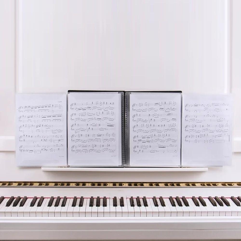 Contiguous Page Design Multi-layer Music Score Folder 40 Pockets A4 Sheet Music Folder Manuscript