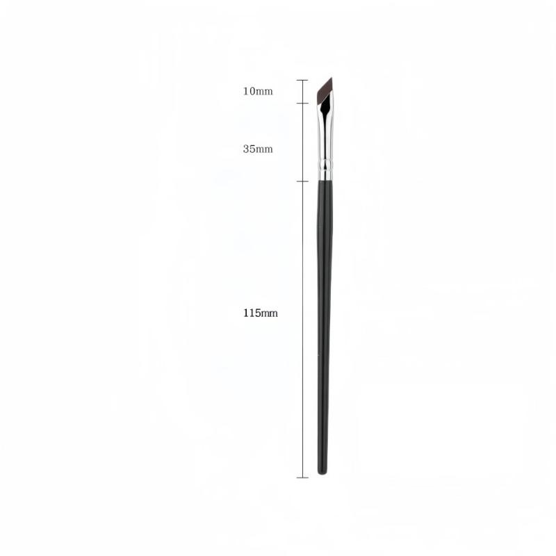 2Pcs Upgrade Eyeliner Brush Ultra Thin Fine Angle Flat Eyebrow Brush Liner Brow Place Makeup Precise Detail Brush