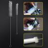2Pcs Set Filter Brush Cleaning Brush Stainless Steel Fish Tank Brush Tube Brush  Fish Tank