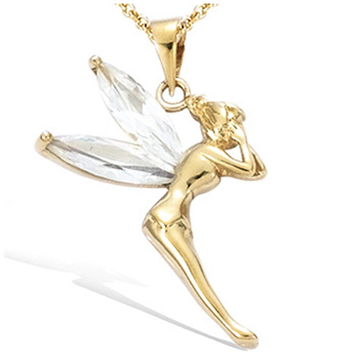 

Les Trésors De Lily [C4752] - Позолоченный кулон Tinkerbell Белое золото - 20x27 мм