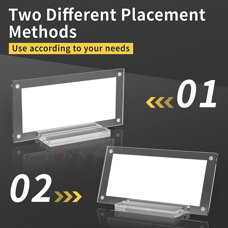 Desktop Banknote Display Frame Transparent Paper Currency Collection Stand For Collectors Ticket Protector Decor