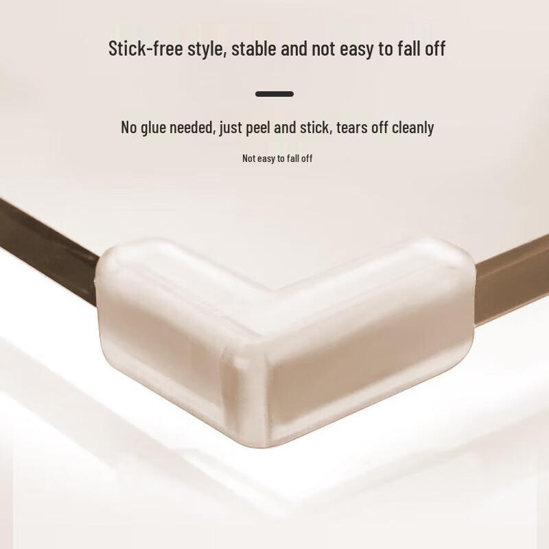Transparent L-Shaped Silicone Table Corner Protectors