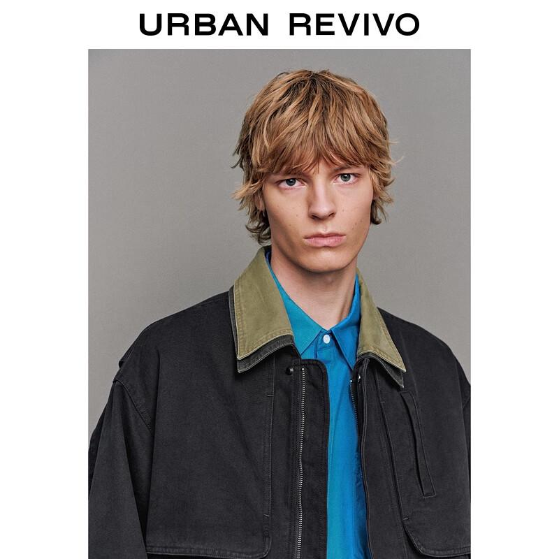 UR2025 Men's Contrast Lapel Workwear Jacket