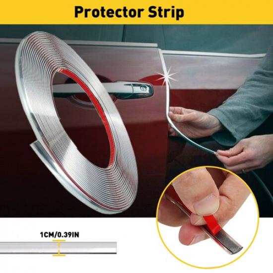 NEW 16Ft Universal Car Chrome Moulding Trim Strip Door Guard Protector 1/2Inch K