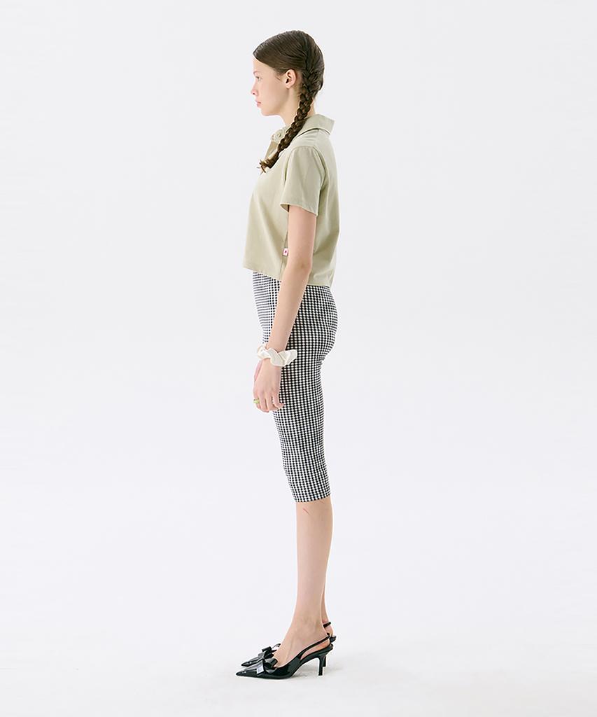 JUNEJUNE SPACE Vol13. Crop Pk T-Shirts_Light Khaki