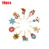 10/20/30pcs DIY Full Drills Diamond Painting Christmas Tree Pendant Hanging Ornament Christmas Decoration Natal Navided