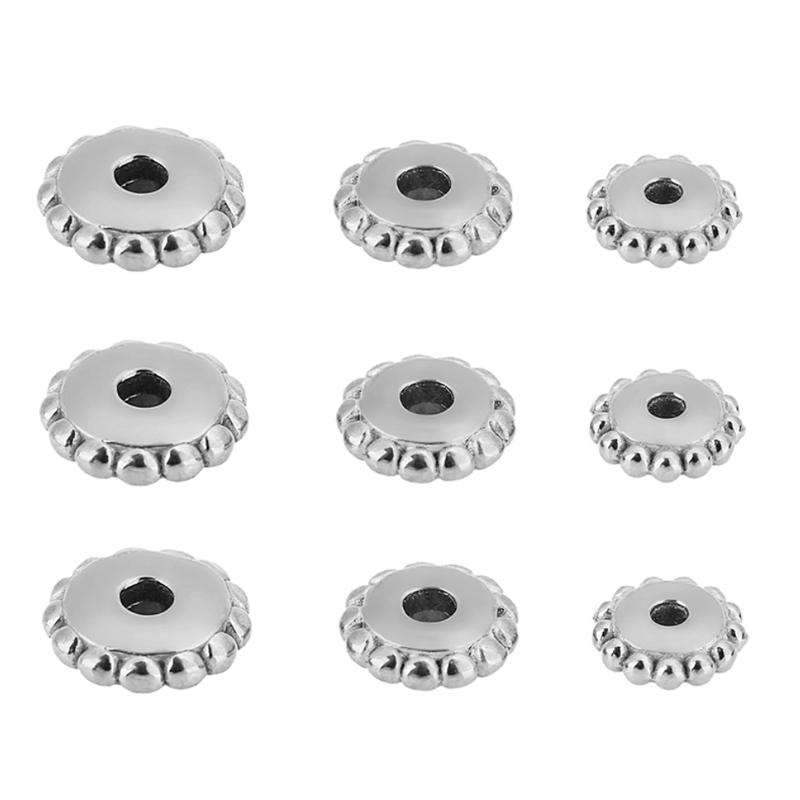 

10pcs Stainless Steel Big Hole Spacer Beads 5mm 6mm 8mm PVD Never Fade Necklace Bracelet Beads Diy Findings Jewelry Supplies 5mm