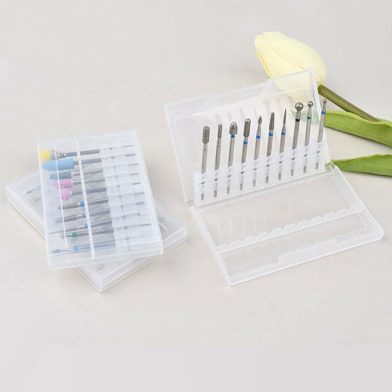 10Pcs Nail Drill Bit Set Milling Cutter Cuticle Remover Nail Polishing Manicure Pedicure Tool