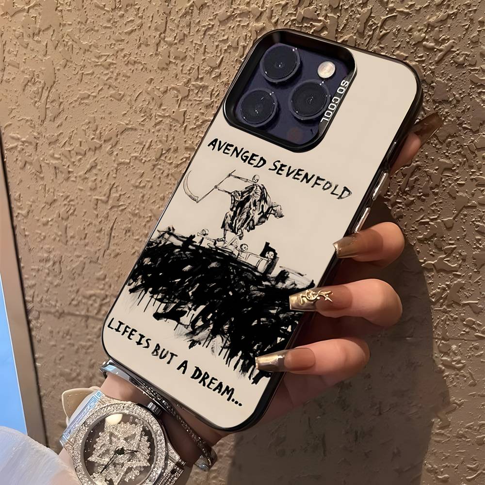 A-Avenged S-Sevenfold Rock Phone Case For iPhone 16,15,14,13,12,11,Pro,XS,Max,Plus,Mini,SE Black Candy Matte Shockproof Cover