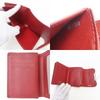 Used LOUIS VUITTON Tri-fold wallet Portefeuille Joy M6658M Epi Leather Ruby Everyday use