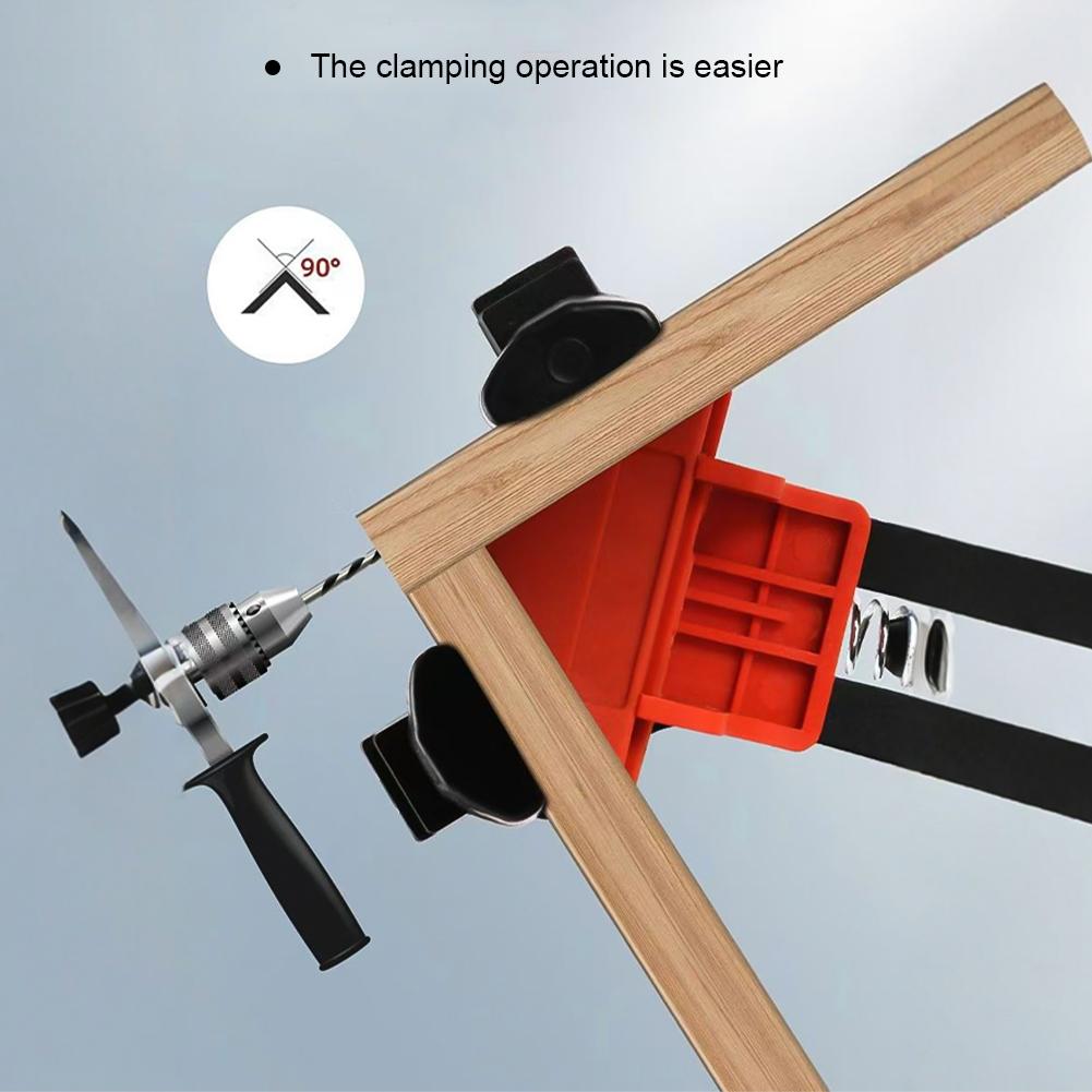 4pcs 90° Corner Clamps For Woodworking Fast Adjustable Quick Spring Loaded Woodworking Clamps Cabinets Photo Framing