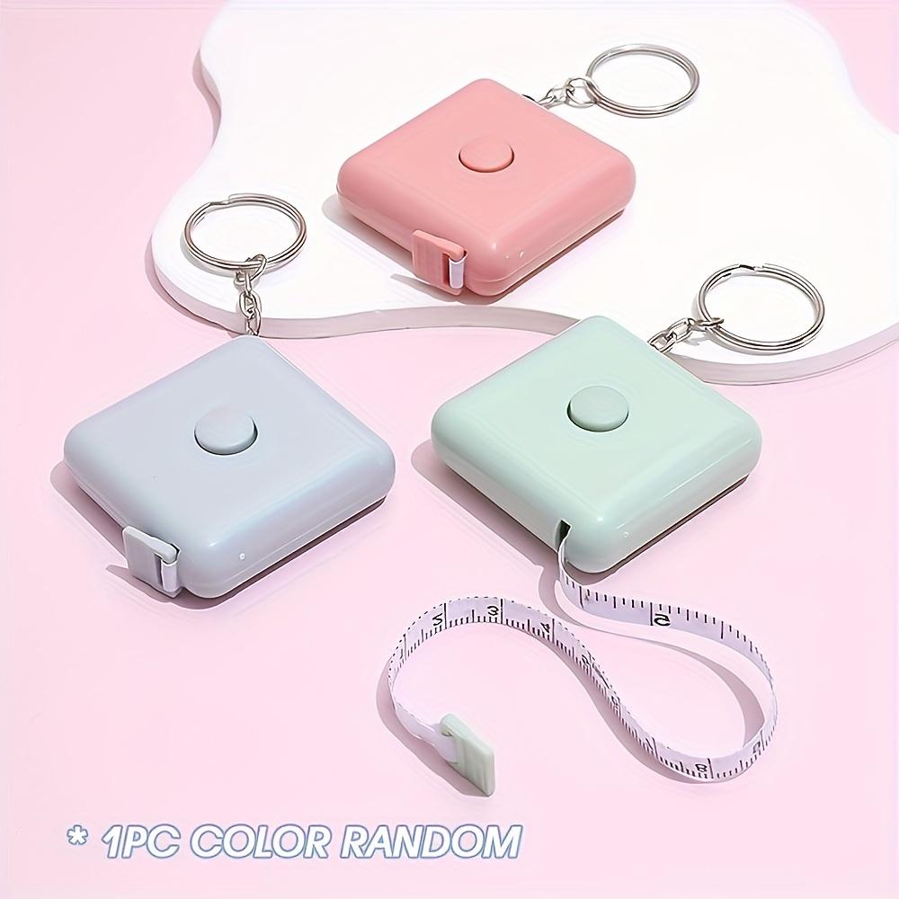 1pc Mini Retractable Tape Measure Keychain - Dual Scale, Portable & Durable for Sewing, Tailoring, Crafts  with Easy Lock/Unlock