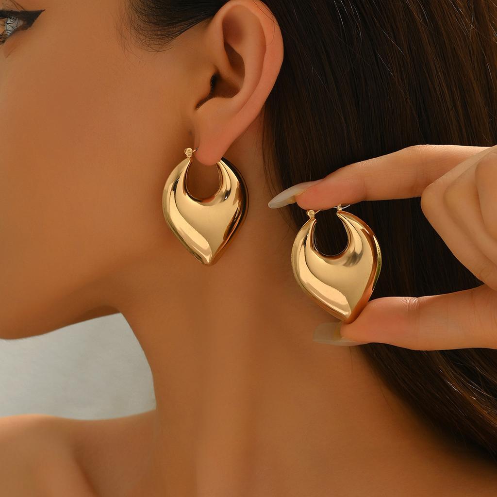 Wind Damen Explosiver Schmuck Geometrisches Multi-Element-Design Edelstein-Ohrringe Vielseitige Premium-Ohrringe