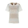 CASHMEANGIFT Double Pattern Faux Blouse