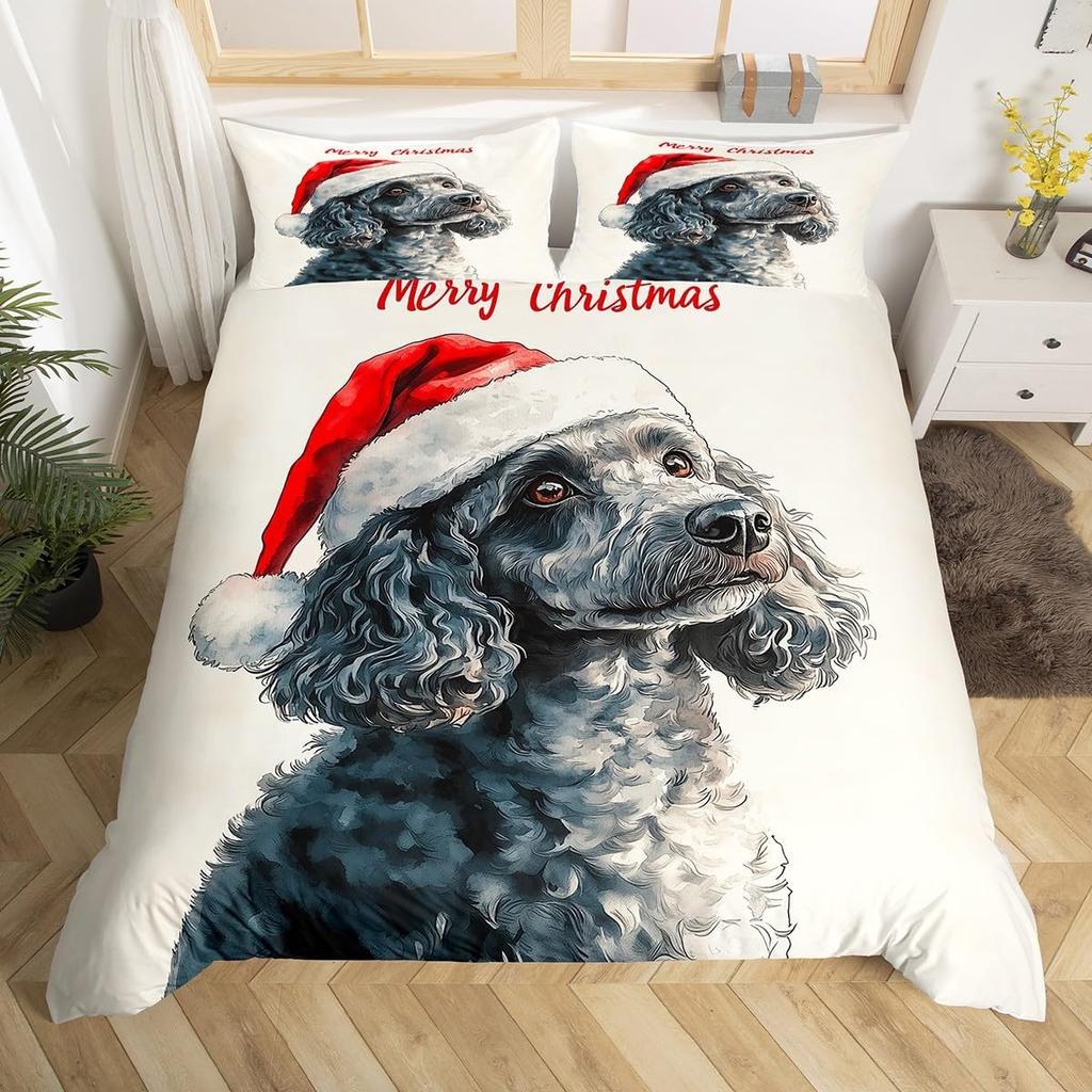 Comforter Christmas King Size Cute Dog Boys Girls Bohemian Room Decor Animal Bedding Collection 3 Piece Set