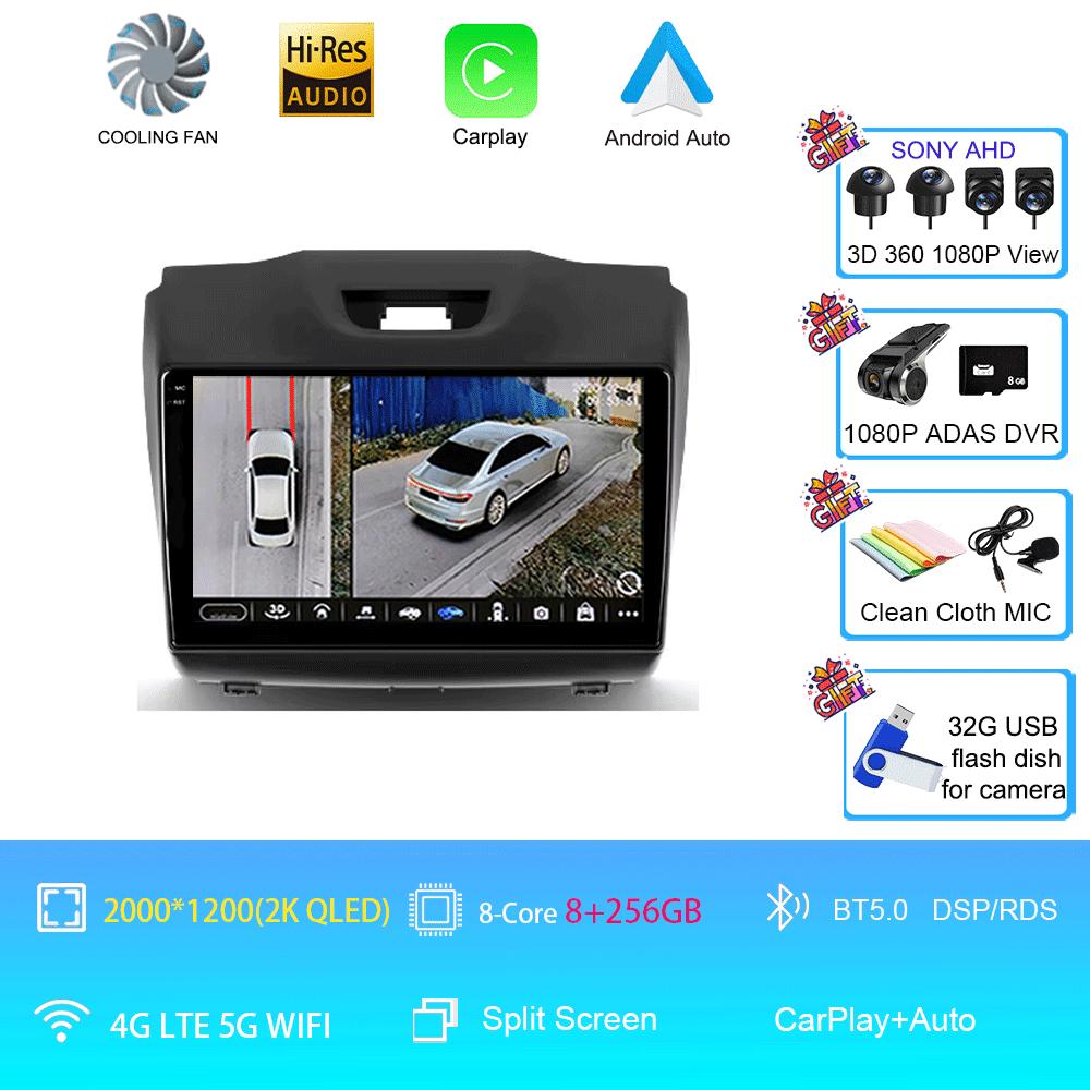 Android14 Video Player Carplay For Chevrolet Holden S10 TRAILBLAZER COLORADO ISUZU DMAX GPS Car Radio Audio Multimedia Stereo