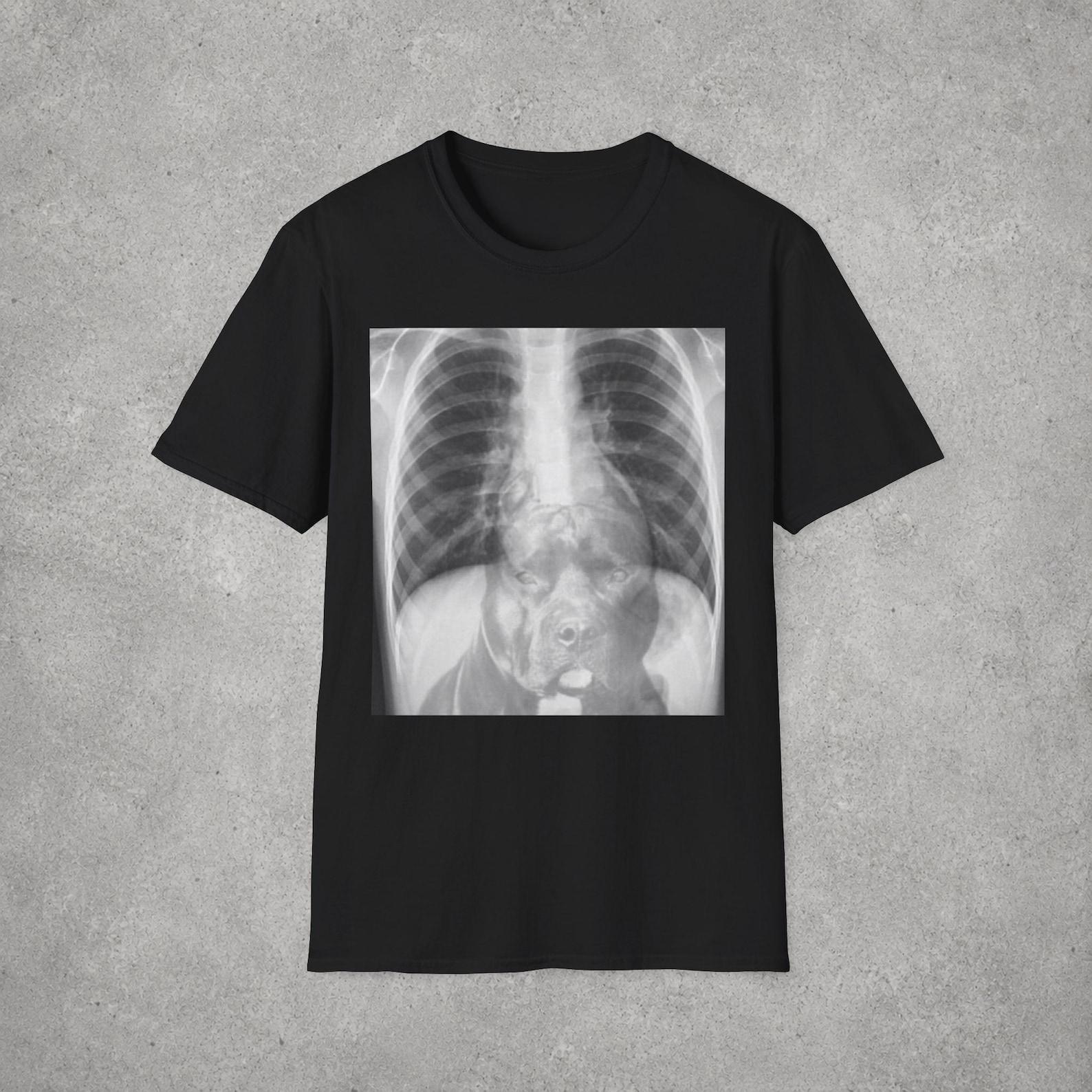 Chest X-Ray Print T-Shirt | Radiology Anatomy Tee 4XL