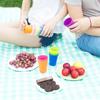 7PCS/set Portable Rainbow Cup,Household Juice Milk Drinking Tumblers,Reusable Light Weight Cups for Home Party Outdoor Indoor