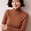 Womens Cashmere Blend Turtleneck Sweater Slim Fit Soft Warm Knit Top Office Casual Winter Wear
